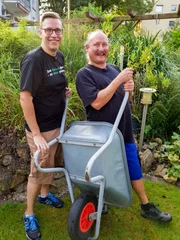 Björn (l.) und Stefan