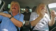 V.l.: Manfred, Werner und Michael im Auto