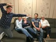 V.l.: Mario, Gastgeberin Eva, Heike, Frank, Renate