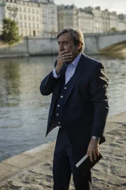 Picture Shows: Andrew Graham-Dixon on the left bank of the Seine in Paris, near Baudelaire?s apartment