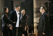 (v.l.): Root (Amy Acker), Reese (Jim Caviezel), Fusco (Kevin Chapman) und Finche (Michael Emerson)