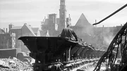 Eine Trümmerbahn in Augsburg.