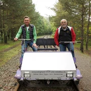 Axel Bulthaupt und Johannes Hager (r.), Leiter Naturpark Eichsfeld