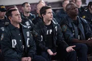 V.l.: Charles Boyle (Joe Lo Truglio), Jake Peralta (Andy Samberg), Terry Jeffords (Terry Crews)