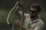 Forrest Galante comes face-to-face with snake.