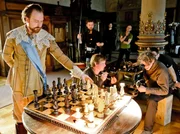 Dreharbeiten zur MDR Historik-Serie am 22.03.2014 im Schloss Altenburg (Thüringen).