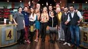 Foto, v.l.n.re.: Sila Sahin, Kolja Kleeberg, Anastasia Zampounidis, Tanja Szewczenko, Fürst Heinz, Felicitas Then, Giovanni Zarella, Clementina, Ross Antony, Stefan Wiertz, Manuel Cortez und Mauro Corradino