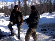 Jason Lobo and his brother Eric Lobo discussing Eric's leaving plans from Alaska.