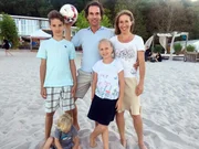 Familie Hilse: Eliah, Christian, Marie, Christine (v.l.) und Michael (vorne)