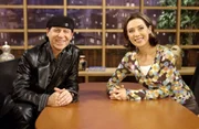 Klaus Meine (Leadsänger der Scorpions) und Sabine Sauer. © : Honorarfrei lediglich für Ankündigungen und Veröffentlichungen im Zusammenhang mit obiger BR-Sendung bei Nennung: "Bild: BR/Wilschewski". Andere Verwendungen nur nach entsprechender vorheriger schriftlicher Vereinbarung mit dem BR-Bildarchiv, Tel. 089 / 5900 3040, Fax 089 / 5900 3284.