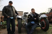 Antonio Burnet and Yusuf Johnson with the Rolland Pilain.