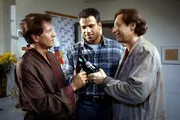 Freunde fürs Leben "Herzflimmern". Im Bild: Wieder einem Patienten geholfen! Die drei Freunde sind ein starkes Team. (v.re.n.li.: Bernd Herzsprung, Karsten Speck, Stephan Schwartz).