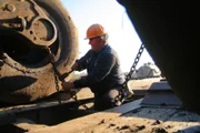 Bobby Goodson and equipment as seen on episode 102 Swamp Loggers of American Loggers.