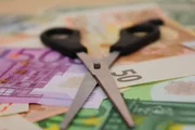 scissors, money, salary, profit, bills, earn, euro, broker