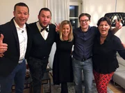 V.l.: Alois, Peter, Gastgeberin Katharina "Kathi", Graham und Sandra