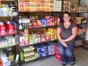 Maryann with her stockpile.