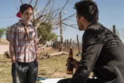 L-R: Young Jesse (Dominic Ruggieri), Jesse Custer (Dominic Cooper)