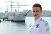Fabian Köster unterwegs in Schweden – im Hafen von Stockholm.