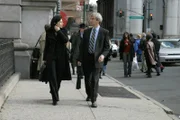 LAW & ORDER -- NBC Series -- "Fluency" -- Pictured: (l-r) Annie Parisse as A.D.A. Alexandra Borgia, Sam Waterston as Asst. D.A. Jack McCoy -- NBC Universal Photo: Jessica Burstein