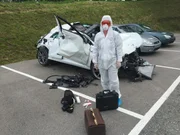 Bettina Bogner, Chefin der Wiener Polizei Tatortgruppe bei der Spurensicherung3