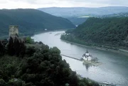 Burg Kaub am Rhein, Deutschland.