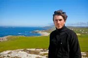 Simon Reeve at Malin Head, County Donegal, Ireland?s most northerly point