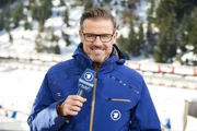 ARD/rbb OLYMPISCHE WINTERSPIELE SOTSCHI 2014, "Olympia live", am Samstag (08.02.14) um 18:30 Uhr im ERSTEN.
Biathlon, 10 km Sprint Herren. Moderator Michael Antwerpes (SWR).