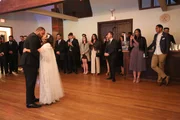 The kiss during the reception.