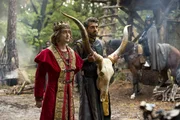 L-R: Prince Chauncley (Daniel Radcliffe), Lord Vexler (Karan Soni)