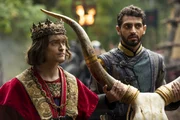 L-R: Prince Chauncley (Daniel Radcliffe), Lord Vexler (Karan Soni)