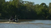 Damien, Matt und die Crew auf dem Boot