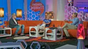 Wolfgang Trepper begrüßt die Comedian Mirja Boes und den Schauspieler Michael Kessler.