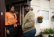Dark Money_Ep3. Picture shows: Isaac Mensah (MAX FINCHAM), Tyrone Stevens-Mensah (TUT NYUOT). Photographer: Des Willie