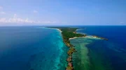 Schöne Inselwelt. Balesin Island ist in Privatbesitz.