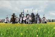 Deutschritter in Angriffsformation