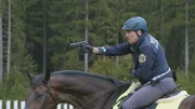 Schießübung zu Pferd