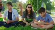 L-R: Daniel Fischer (Amit Hechter), Nikki Fischer (Kim Or Azulay), Tommy Fischer (Yonathan Gottlieb)
