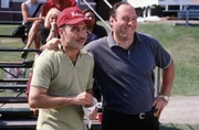 l-r: Artie Bucco (John Ventimiglia), James Gandolfini (as Tony Soprano)