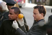 Dr. Sheldon Hawkes (Hill Harper) and Det. Mac Taylor (Gary Sinise) work on a case involving a boy from Danny's neighborhood, on CSI: NY Wednesday, Dec. 12 (10:00-11:00 PM, ET/PT) on the CBS Television Network. Photo: Cliff Lipson/CBS ©2007 CBS Broadcasting Inc. All Rights Reserved.