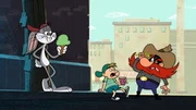 Bugs Bunny erzählt Yosemite Sam (r.) von dem sogenannten Internet, in dem das ganze Geld der Welt gelagert ist. Prompt macht sich der Verbrecher auf die Suche nach diesem "Internet".
