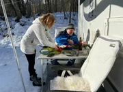 Highlight aller Wintercamper - Grillen.