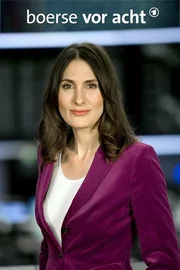 Moderatorin Anja Kohl in der Frankfurter Börse.