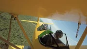 Radio engineer Hugo Leuteritz flies with airmail pilots