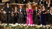 Das traditionelle Adventkonzert "Christmas in Vienna" im Wiener Konzerthaus versammelt auch in diesem Jahr ein Quartett von nationalen und internationalen Saengergroessen: Olga Peretyatko-Mariotti (r.), Anne Sofie von Otter, Juan Diego Florez (2. v. l.) und Guenter Haumer.