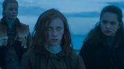 Inger (Ines Høysæter Asserson, l.), Ivy (Aisling Sharkey, m.) & Alisa (Anastasia Martin, r.) an Deck