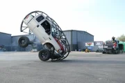 Somersault Truck test attempts to turn over.