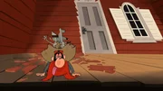 Yosemite Sam engagiert einen Bugs-Bunny-Imitator, um in der Stadt Unheil anzurichten.