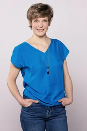 Sandra Bouscarrut (Moderatorin "Wir in Bayern"), Dezember 2020.