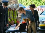 "Windmill + Acetone + Celluloid + Firing Pin" -- As MacGyver works quickly to rescue survivors from a collapsed building in Germany, he discovers a new safety threat -- a 1,000-pound undetonated bomb from World War II hidden beneath the rubble, on MACGYVER, Friday, Feb. 28 (8:00-9:00 PM, ET/PT) on the CBS Television Network. Pictured: Lucas Till as Angus "Mac" MacGyver, Tristin Mays as Riley Davis. Photo: Mark Hill/CBS ©2019 CBS Broadcasting, Inc. All Rights Reserved