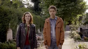 L-R: Tess Hunter (MaeMae Renfrow), Max Hunter (Stony Blyden)
